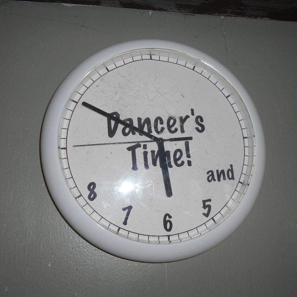 Unique "Dancer's Time" Clock-   "And 5 6 7 8"